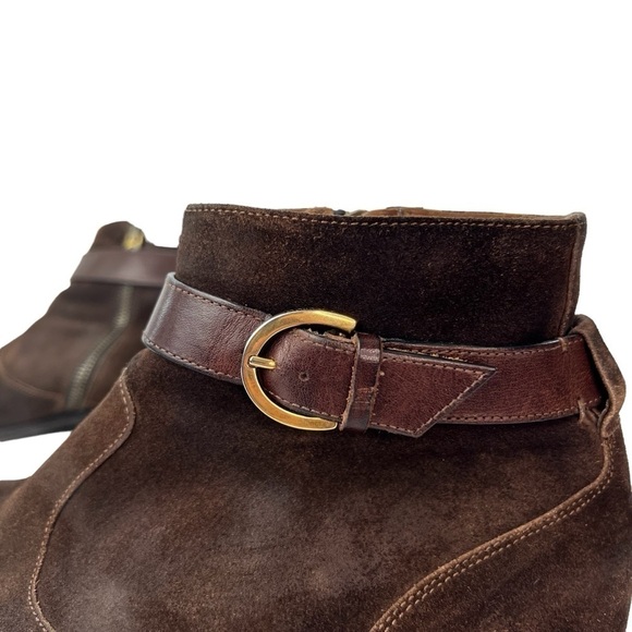 Jimmy Choo Bryant Patent and Suede Dgrad Chelsea Boots Soft Suede Boot Shoe - Picture 6 of 16